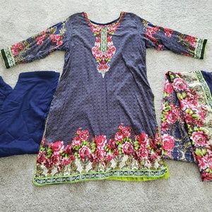 New Lawn Cotton Shalwar Kameez Pakistani Indian